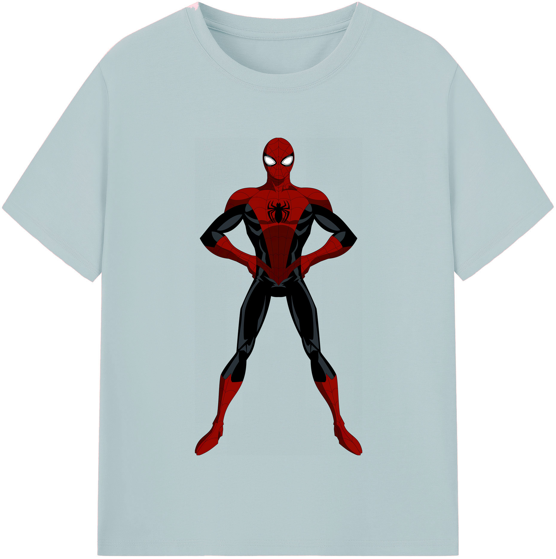 （画像用） Spider Man スパイダーマン 綿100％半袖Tシャツ（フロントプリント）
